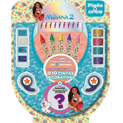 Pinta Y Crea Moana 2 - Disney