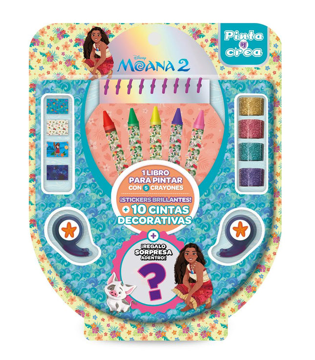 Pinta Y Crea Moana 2 - Disney