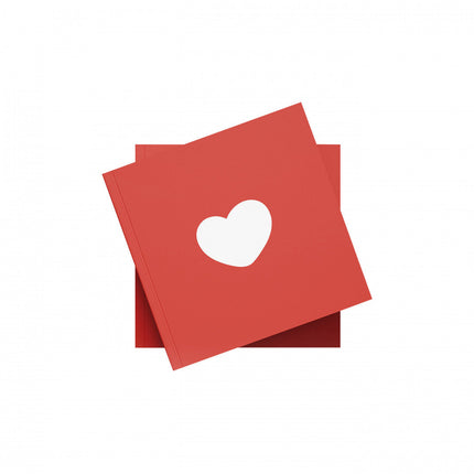 Portada Álbum de fotos cuadrado Toy de 25x25 cm abierto, con páginas para escribir y pegar recuerdos.