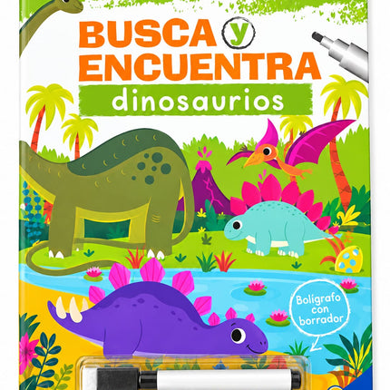 ¡Juega, Borra Y Vuelve A Jugar! Busca Y Encuentra: Dinosaurio
