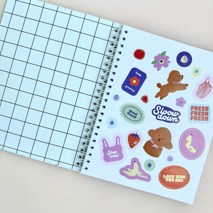 Notebook Matcha Grid Rayado - TOY