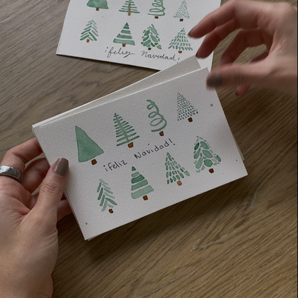 Kit de acuarela para postales