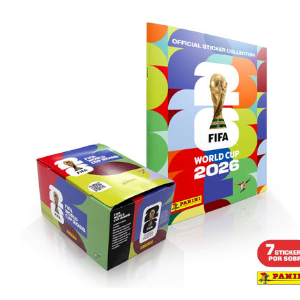 Caja con 104 Sobres Láminas Mundial 2026 | Copa FIFA Oficial