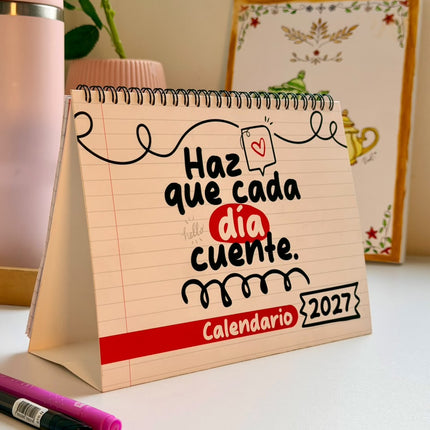 Calendario De Mesa 2027 Doodles | Pinzell