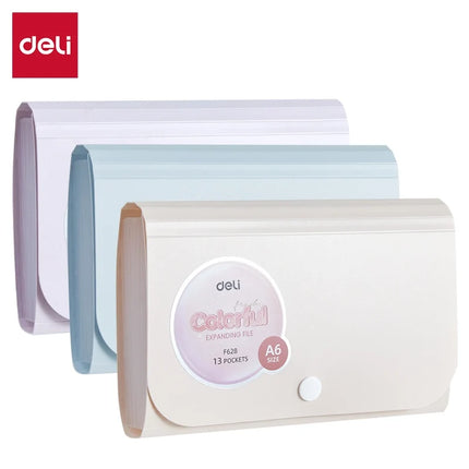 Carpeta Expandible A6 13 Bolsillos Colorful