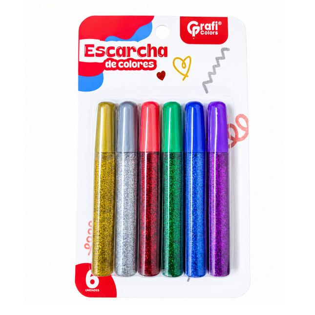 Escarcha Grafi Colors Tubo X 6