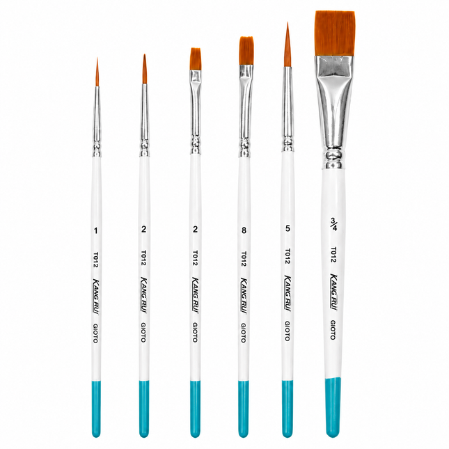 Pincel De Nylon Mixto x6 | Gioto