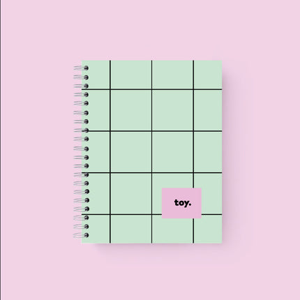 Notebook Matcha Grid Rayado - TOY
