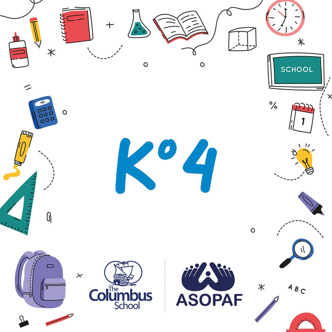 Kit Escolar K°4 – Kinder Cuatro | The Columbus School