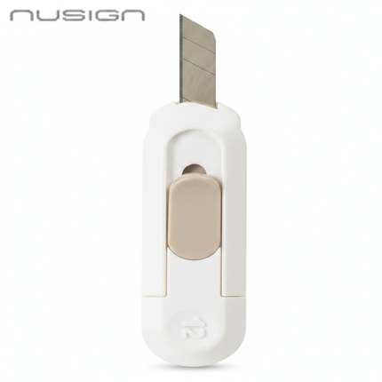 Bisturí Pequeño Retráctil Nusign Hoja Mini Blanco
