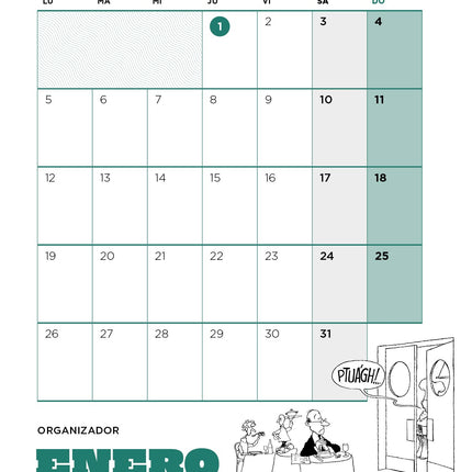 Agenda Quino 2026 Encuadernada Verde | Granica