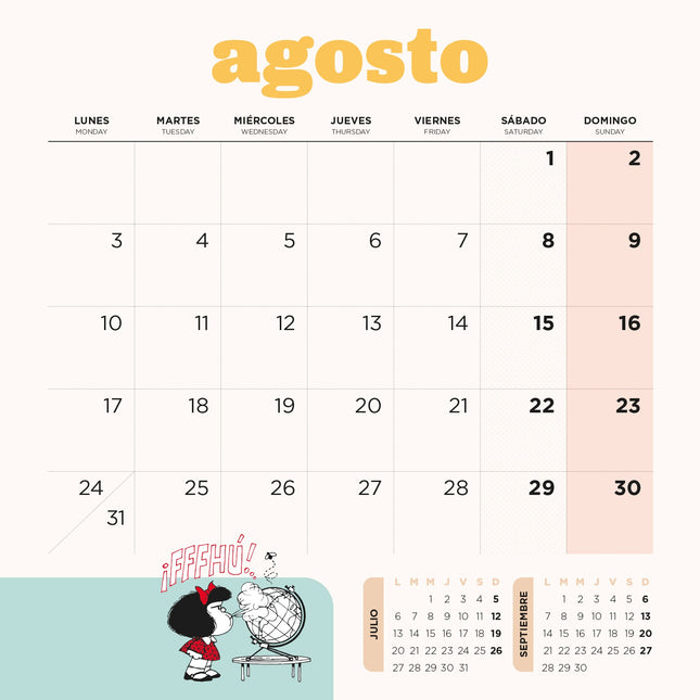 Calendario De Pared Mafalda 2026 | Granica