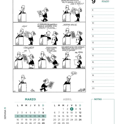 Agenda Quino 2026 Encuadernada Verde | Granica