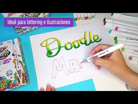Marcadores A Base De Alcohol Doodle x36 | Artesco