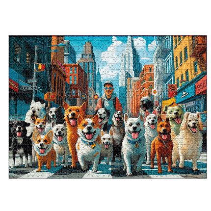 Rompecabezas 1000 Piezas Paseador De Perros Ingenio Destreza - imagen 4