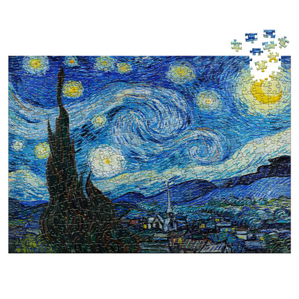 Rompecabezas 500 Piezas La Noche Estrellada Van Gogh Ingenio Destreza - portada