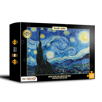 Rompecabezas 500 Piezas La Noche Estrellada Van Gogh Ingenio Destreza - imagen 4