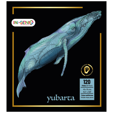 Rompecabezas Multiformas En Madera Ballena Yubarta Ingenio Destreza - portada